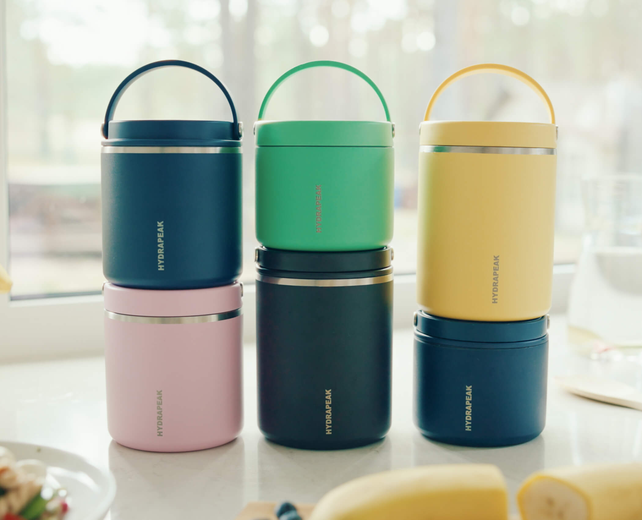Hydrapeak 18oz Kids Food Jar - Leak-Proof Insulated Thermos for Hot & Cold Meals