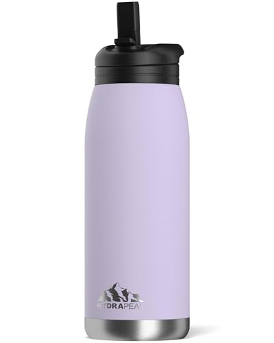 Hydrapeak Flow 32oz Insulated Water Bottle with Straw Lid – Orchid, BPA-Free, Leak-Proof