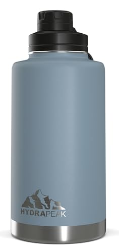 Hydrapeak 50oz Insulated Large Water Bottle - Leak-Proof Stainless Steel Flask, Double-Wall Vacuum, Storm
