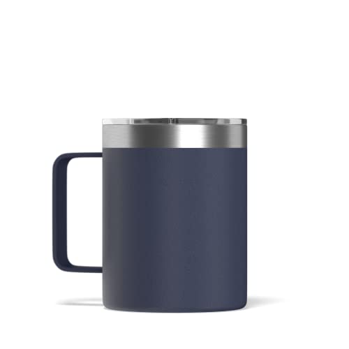Hydrapeak 14oz Insulated Travel Mug with Splash-Proof Lid, Stainless Steel Double-Walled Coffee Mug, Navy