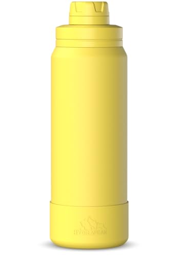 Hydrapeak 26oz Sport Insulated Water Bottle with Chug Lid - Lemon