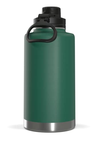 Hydrapeak 50oz Insulated Water Bottle Forest Green - Leak Proof Stainless Steel Flask with Chug Lid