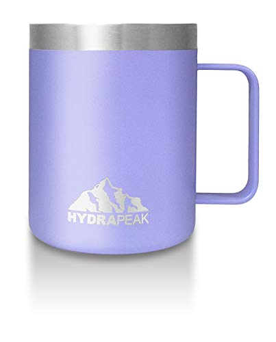 Hydrapeak 14oz Insulated Coffee Mug Lilac - Double Wall Stainless Steel with Handle