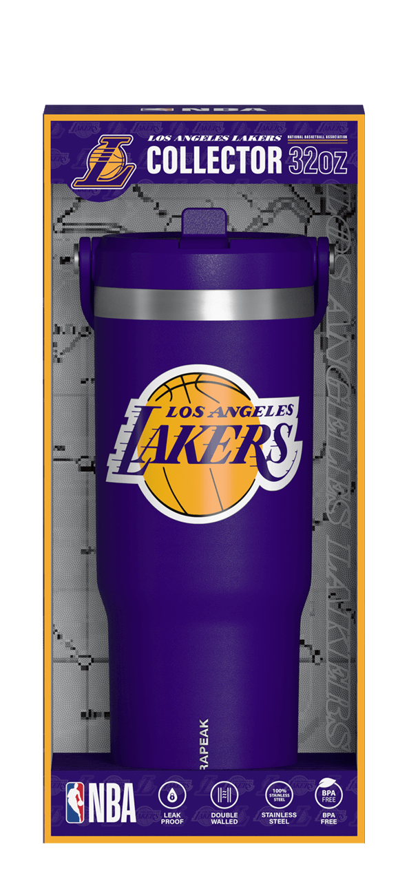 Hydrapeak NBA 32oz Nomad Tumbler with Straw Lid in Collectors Box - Officially Licensed Gift Edition