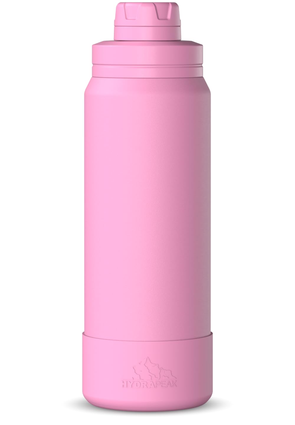 Hydrapeak 26oz Sport Insulated Water Bottle with Chug Lid - Stainless Steel, Bubblegum Pink, Leak-Proof