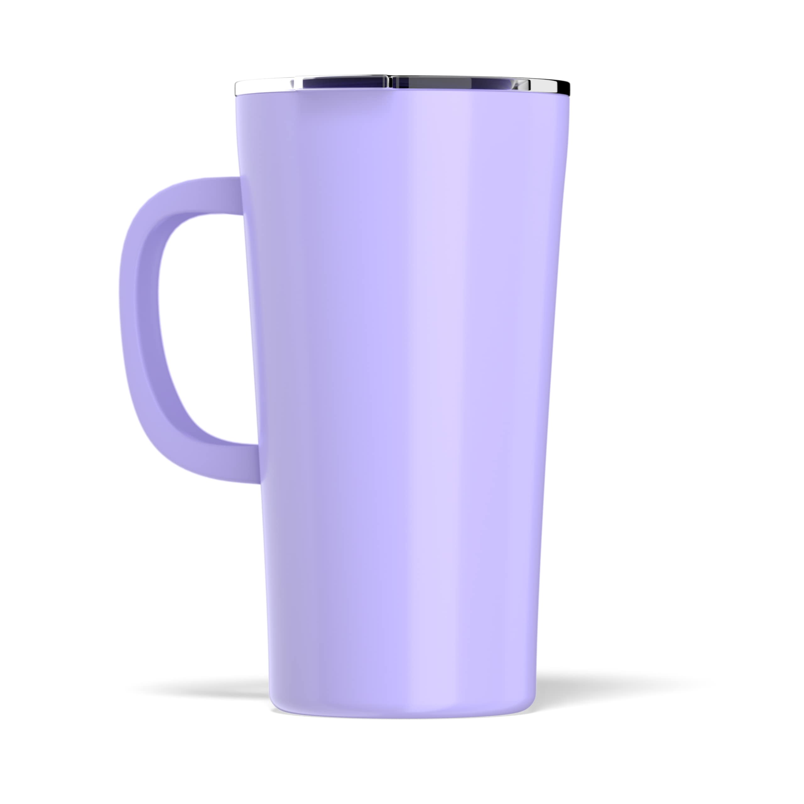 Hydrapeak JAVA 18oz Insulated Travel Coffee Mug with Handle - Leak-Proof Stainless Steel Tumbler, Lilac