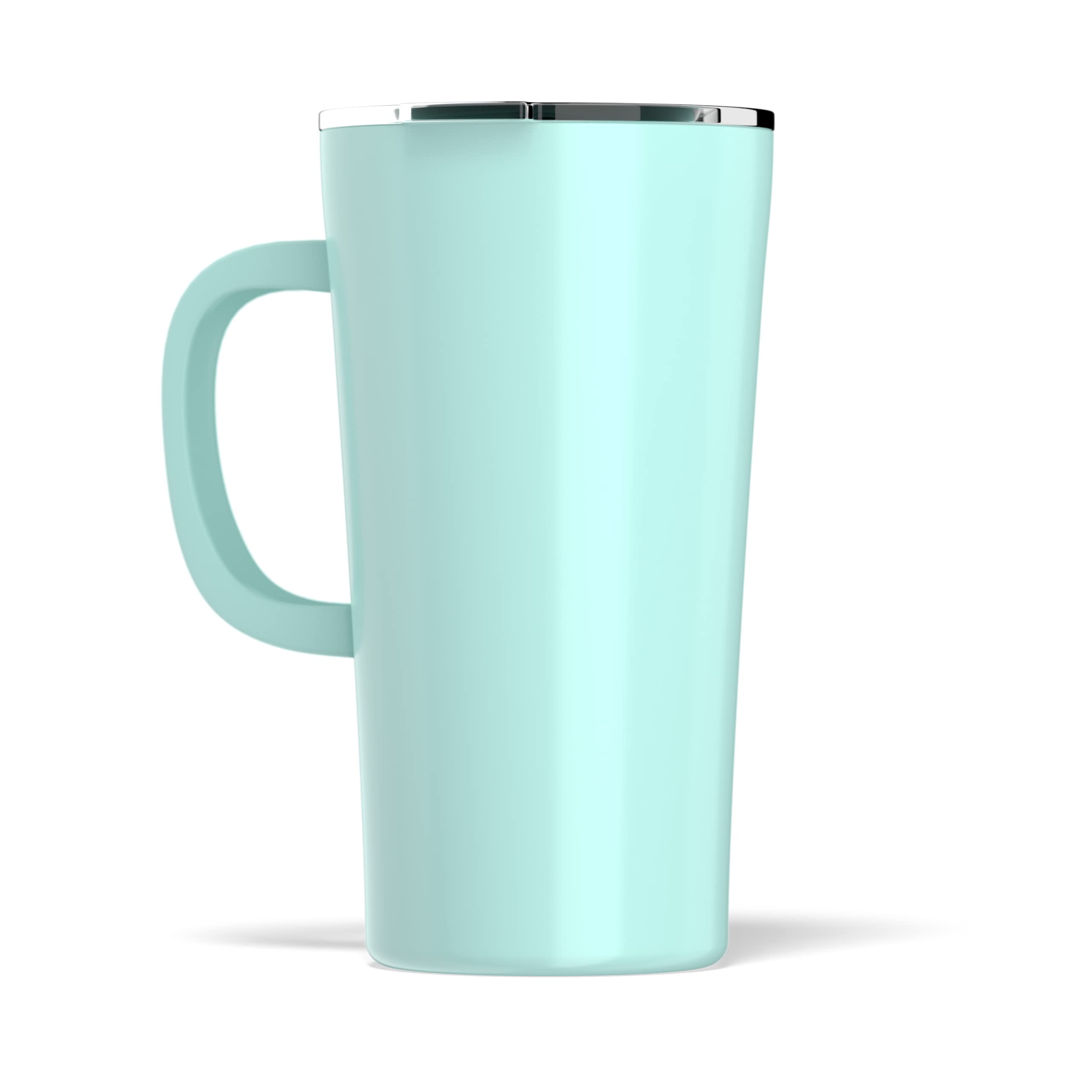 Hydrapeak JAVA 18oz Insulated Coffee Mug with Handle, Leak-Proof Lid, Aqua