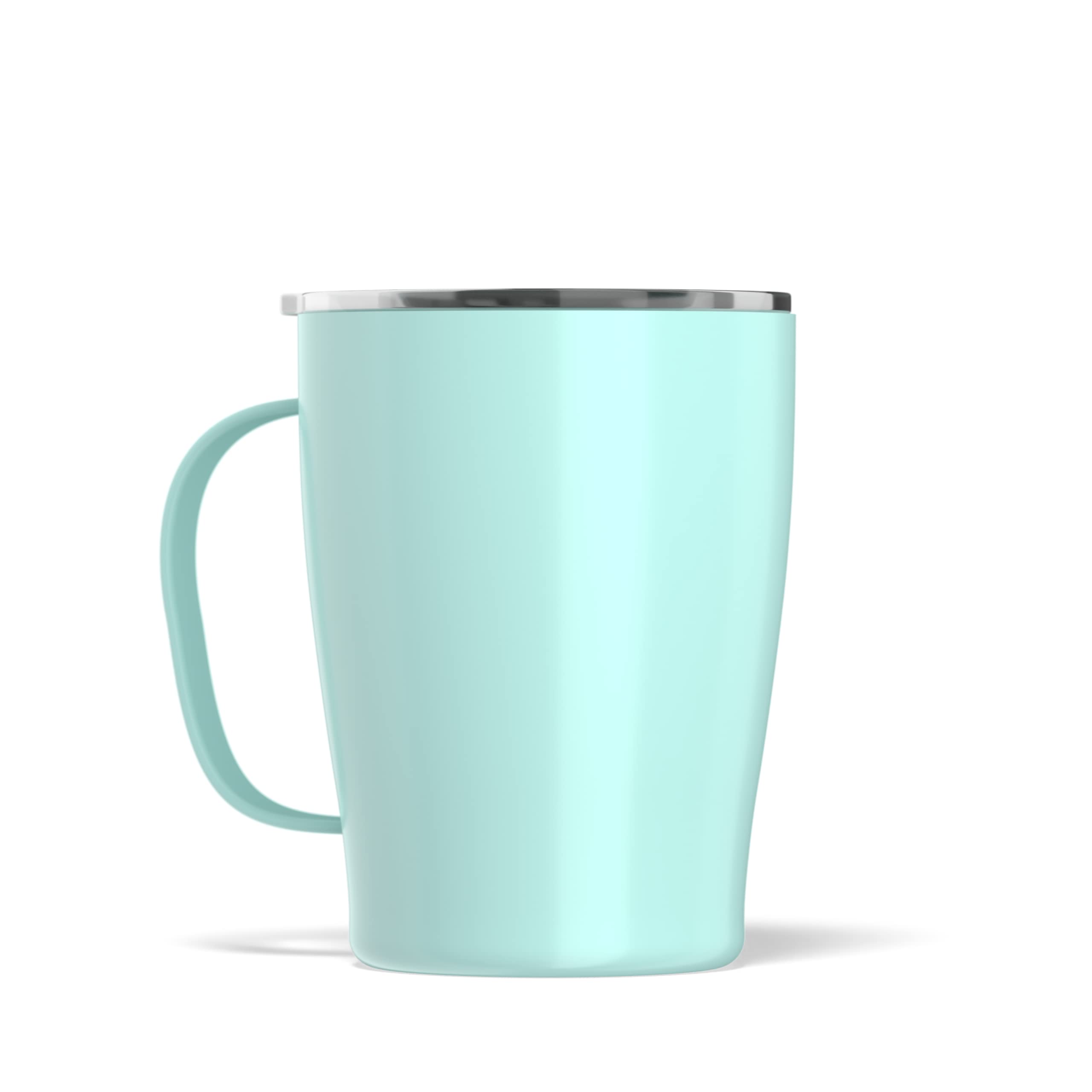 Hydrapeak SAVOR 18oz Double Vacuum Insulated Coffee Mug - Aqua, Stainless Steel Travel Mug with Lid and Handle