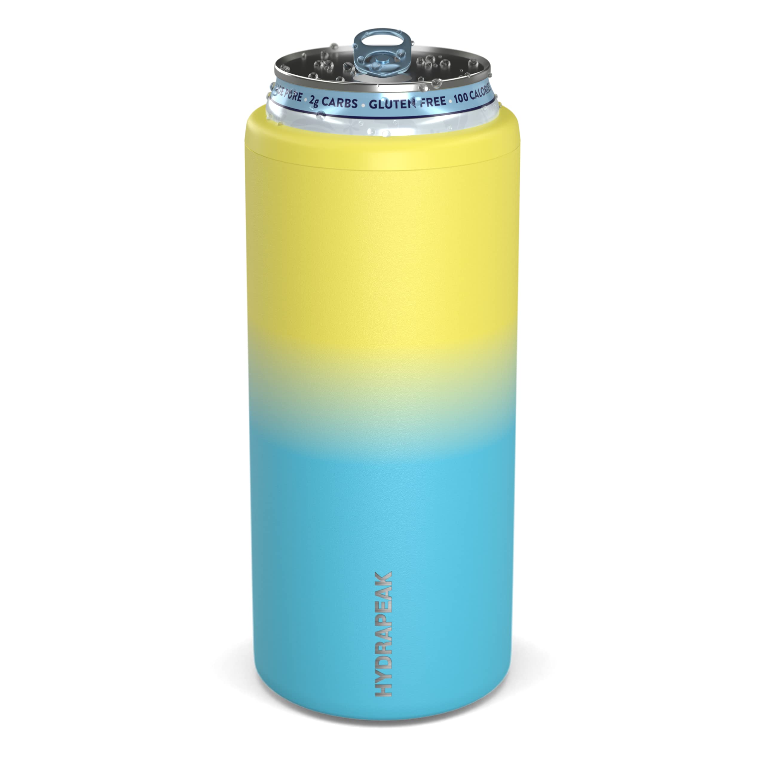 Hydrapeak Slim Can Cooler - Double Wall Insulated for All 12 oz Slim Cans
