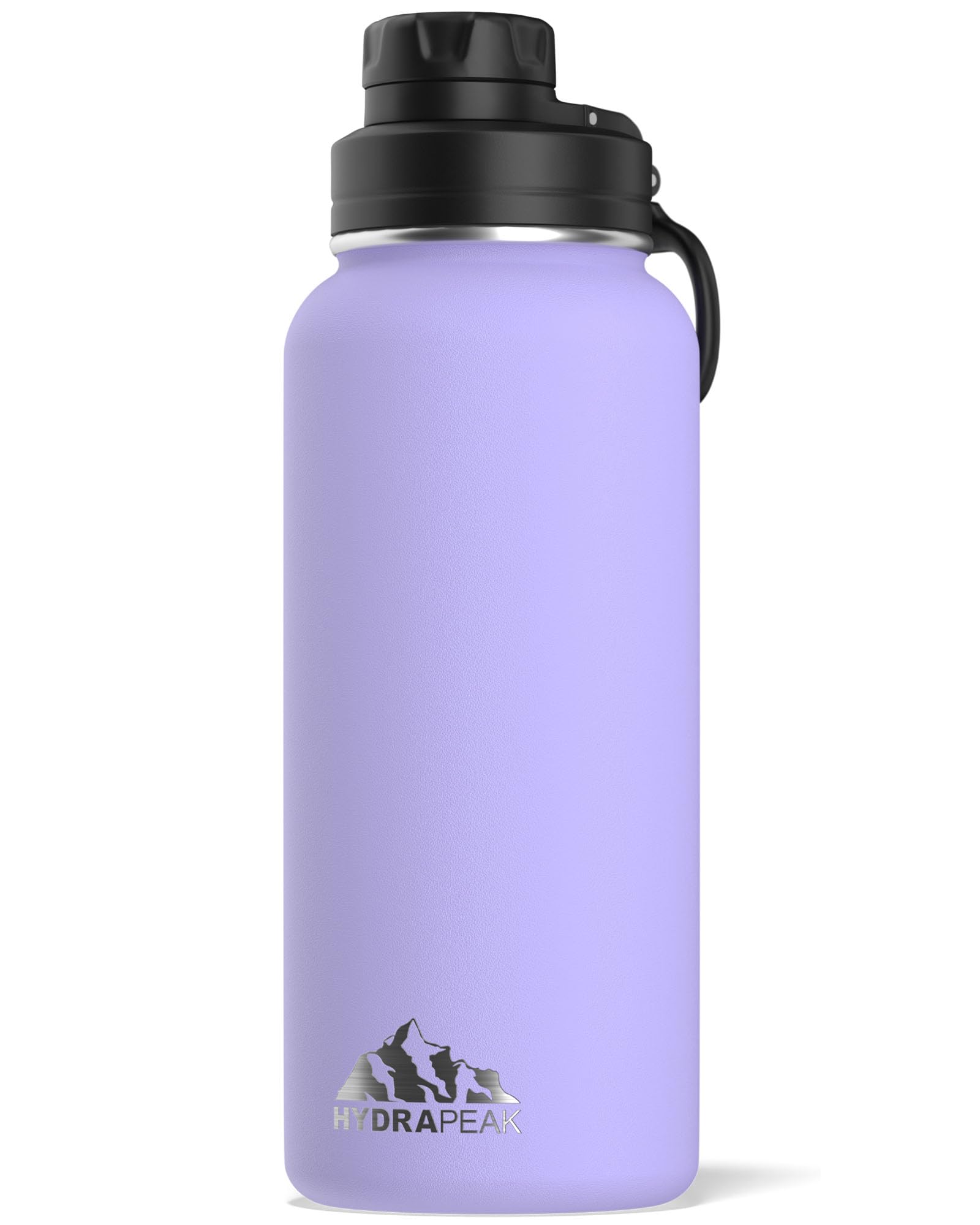 Hydrapeak Active 32oz Insulated Water Bottle - Lilac, Leak-Proof Stainless Steel with Chug Lid and Handle