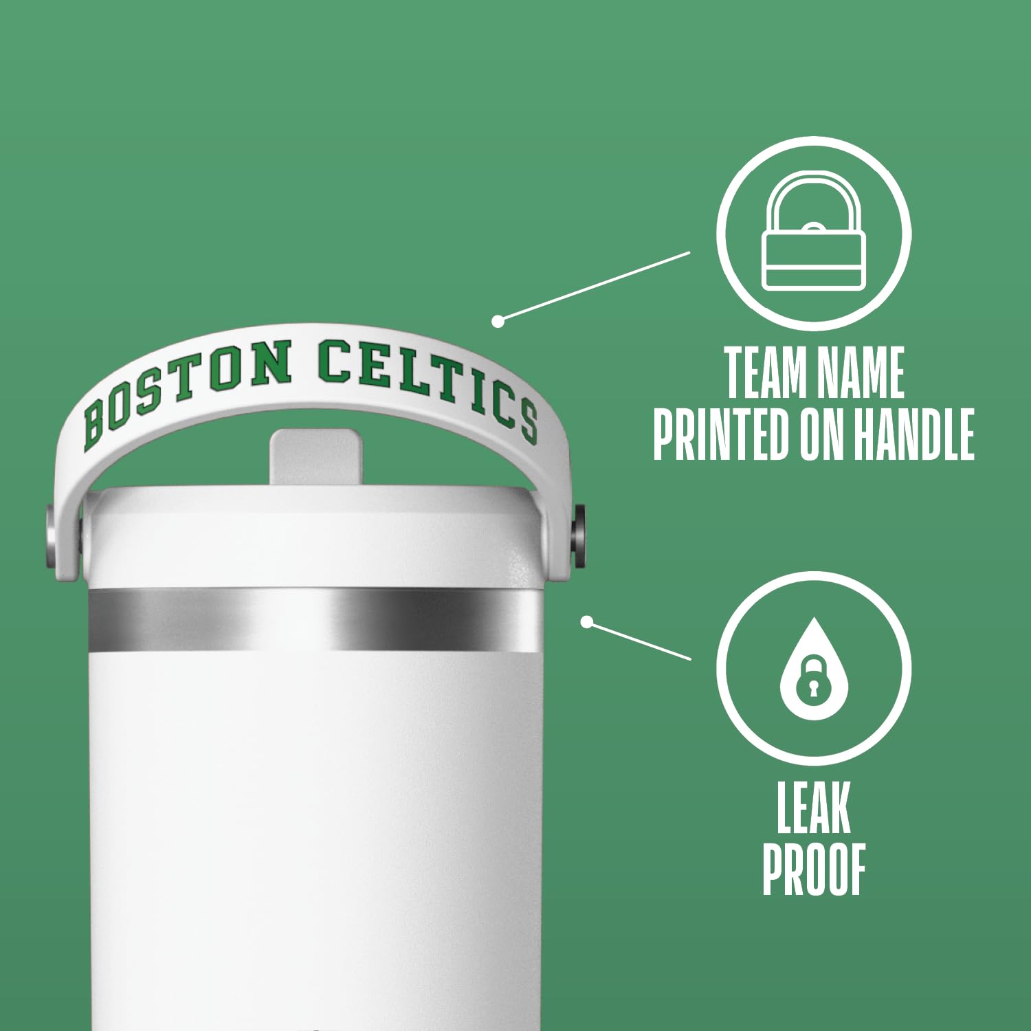 Hydrapeak NBA Boston Celtics Nomad 32oz Insulated Tumbler - Limited Edition White Collector Gift Box