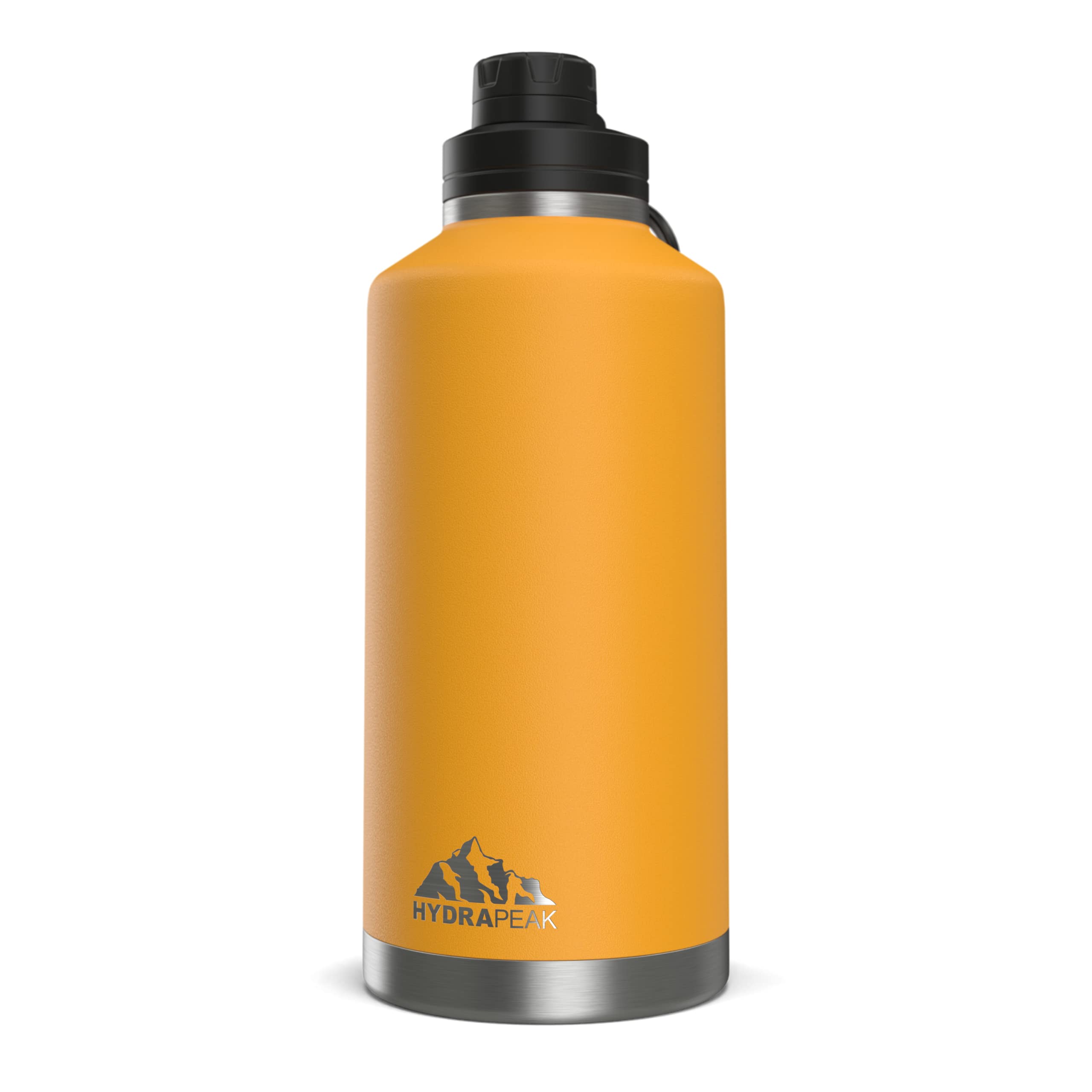 Hydrapeak 72 oz Insulated Water Jug - Mango, Leak-Proof Half Gallon Bottle