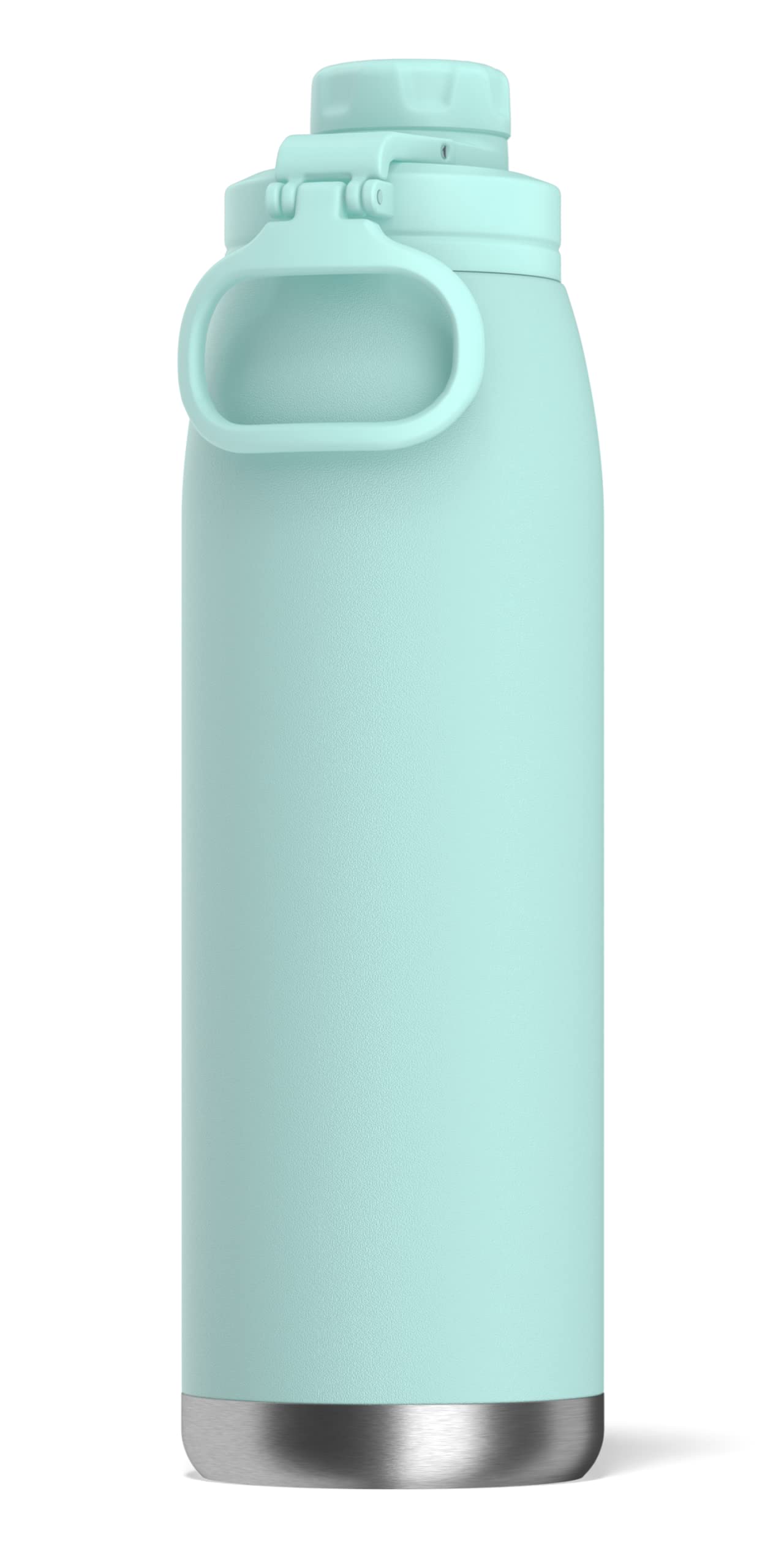 Hydrapeak 40 oz Insulated Water Bottle Chug Lid - Aqua - Leak Proof Double Wall Stainless Steel