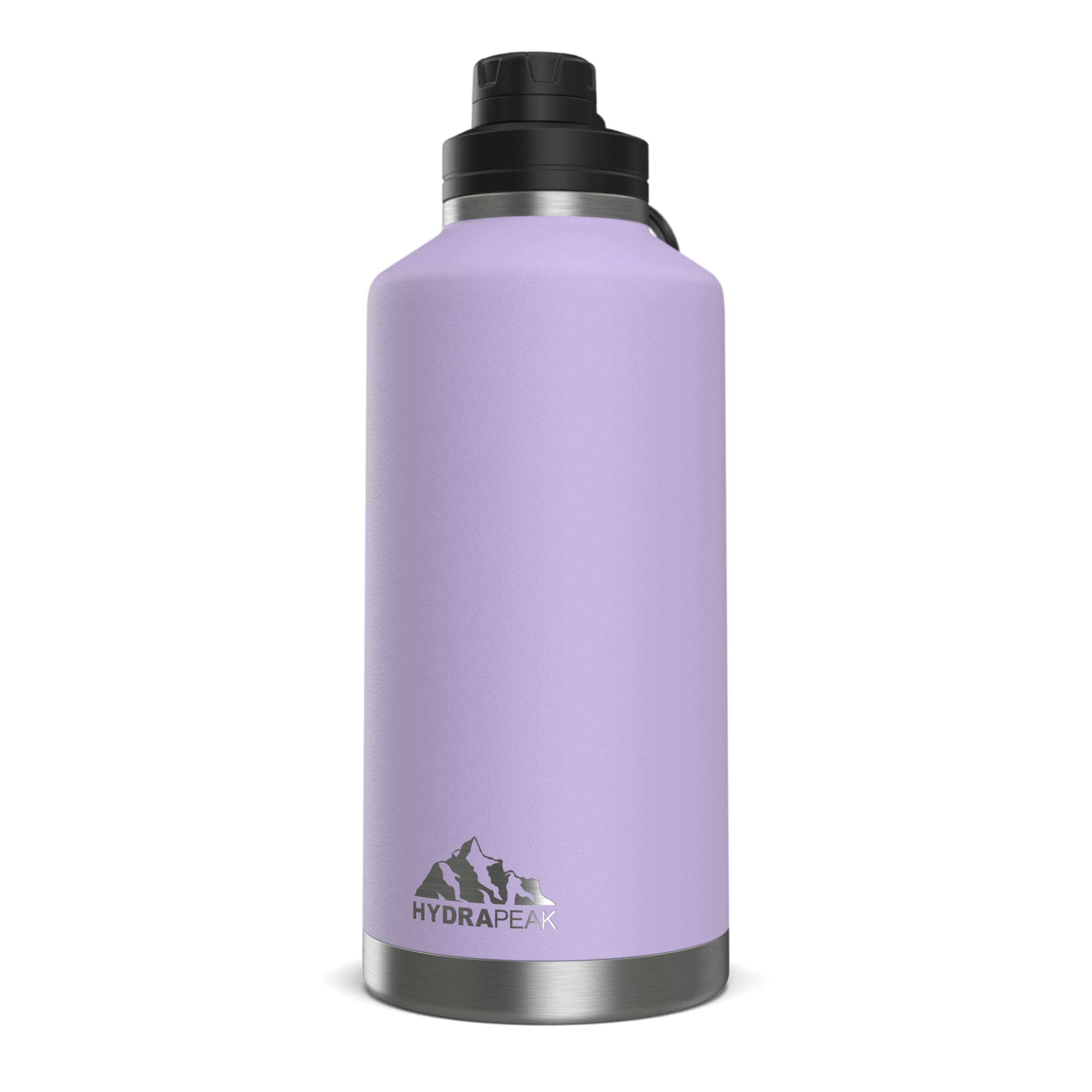 Hydrapeak 72 oz Insulated Water Bottle - Lavender, Leak-Proof Half Gallon Jug
