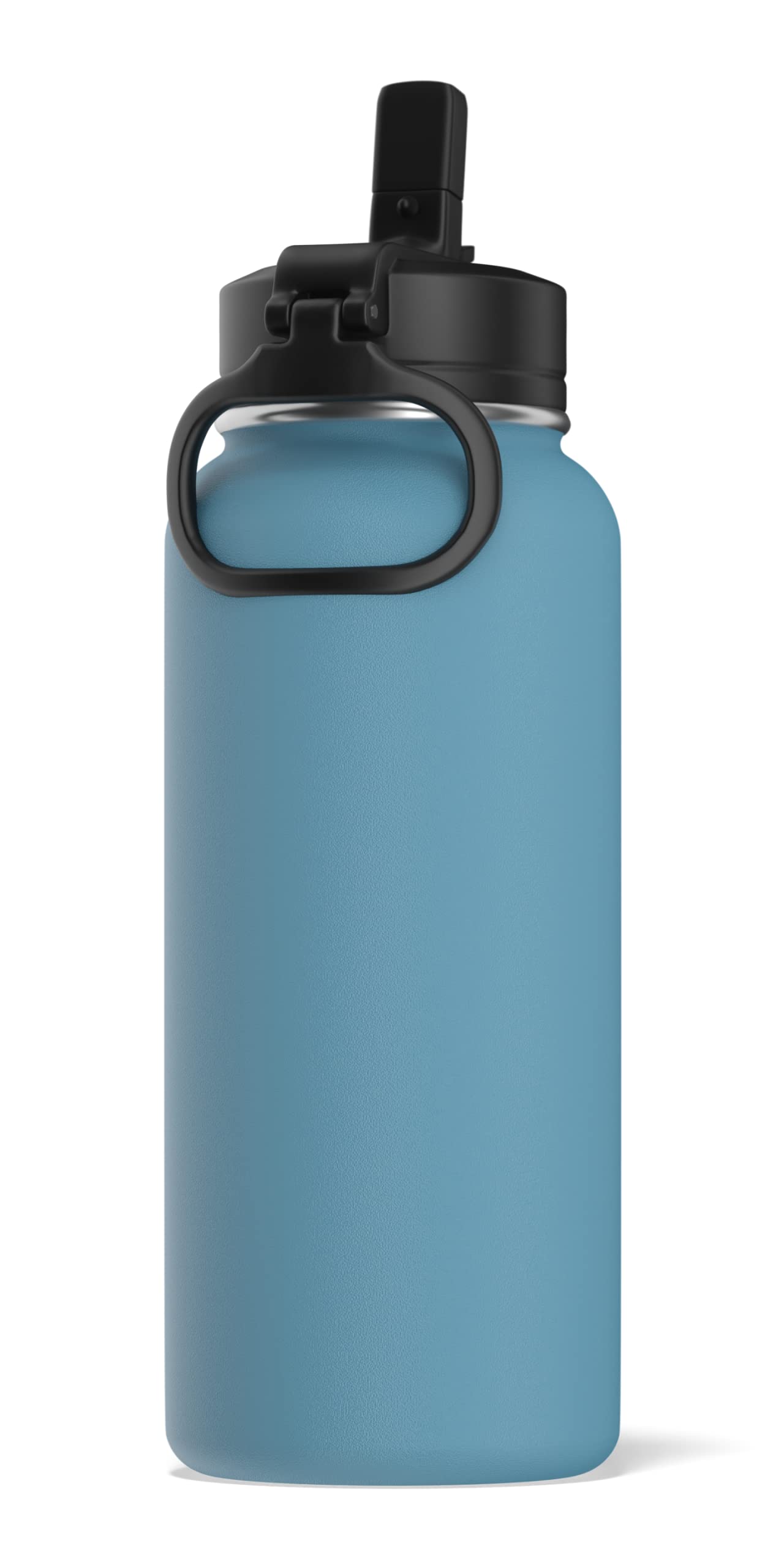Hydrapeak 32oz Insulated Water Bottle with Straw Lid - Leak-Proof, Double-Wall Vacuum Insulation, Spring Lake