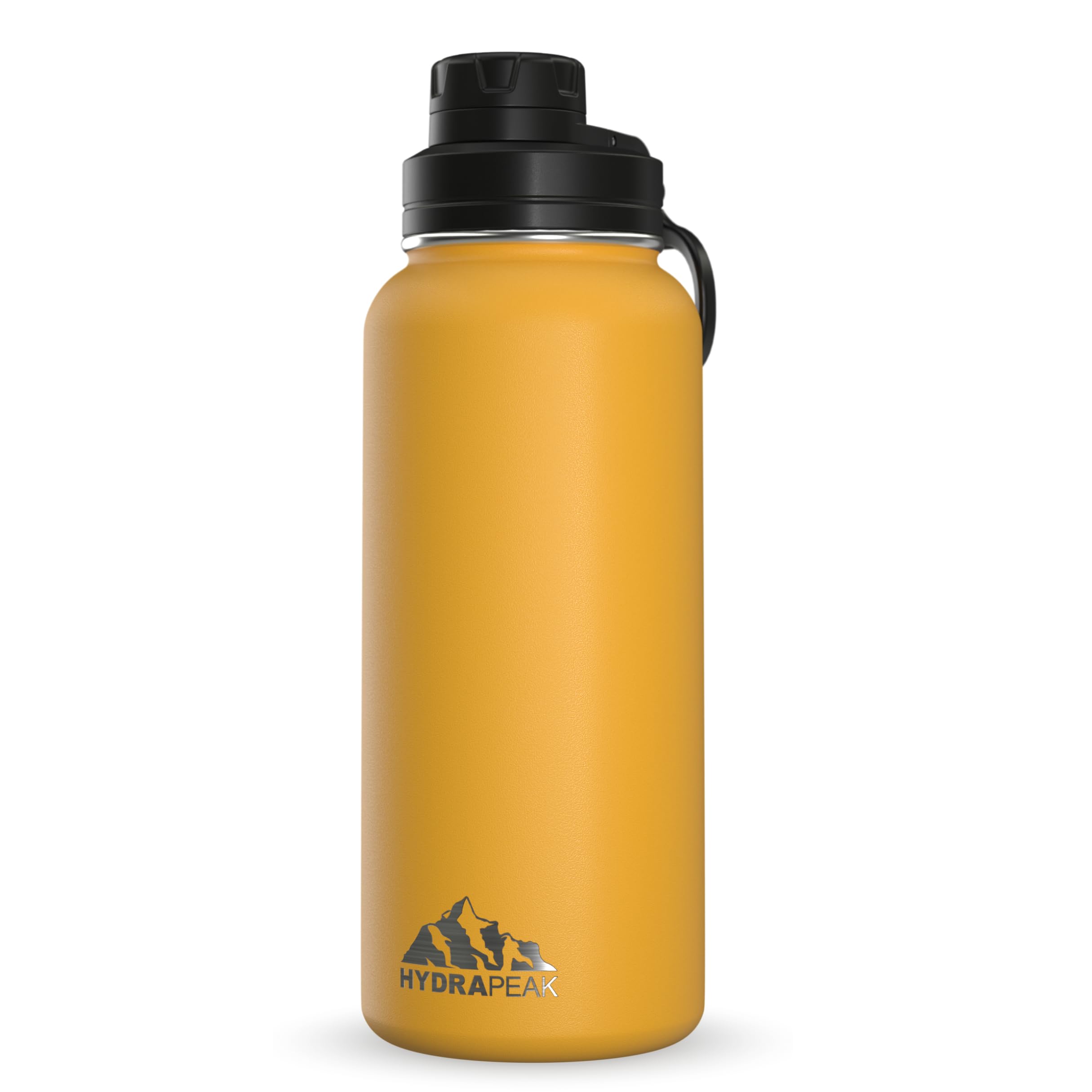 Hydrapeak Insulated Water Bottle with Chug Lid - 24H Cold, 12H Hot, Leak-Proof Stainless Steel