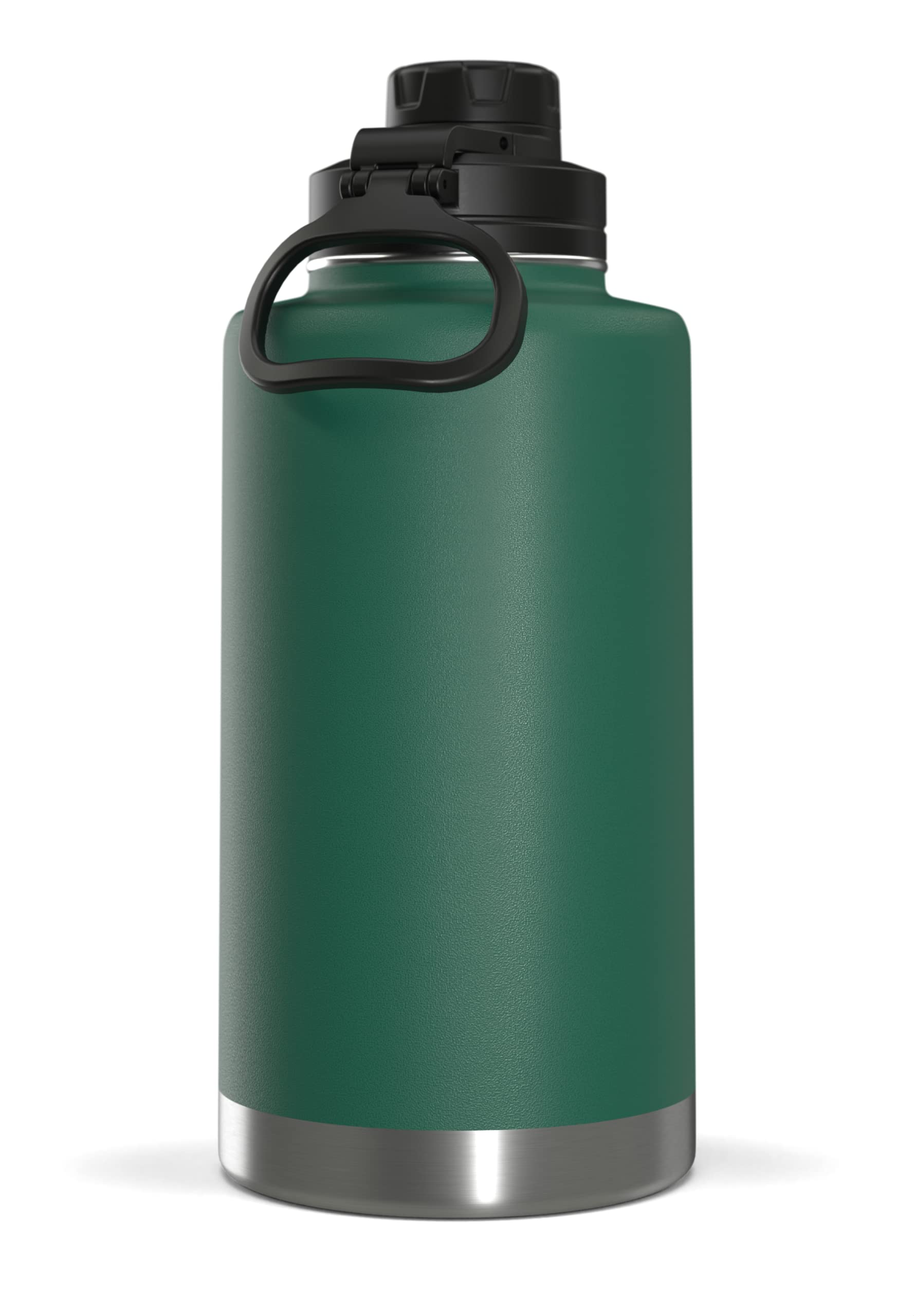 Hydrapeak 50oz Insulated Water Bottle Forest Green - Leak Proof Stainless Steel Flask with Chug Lid