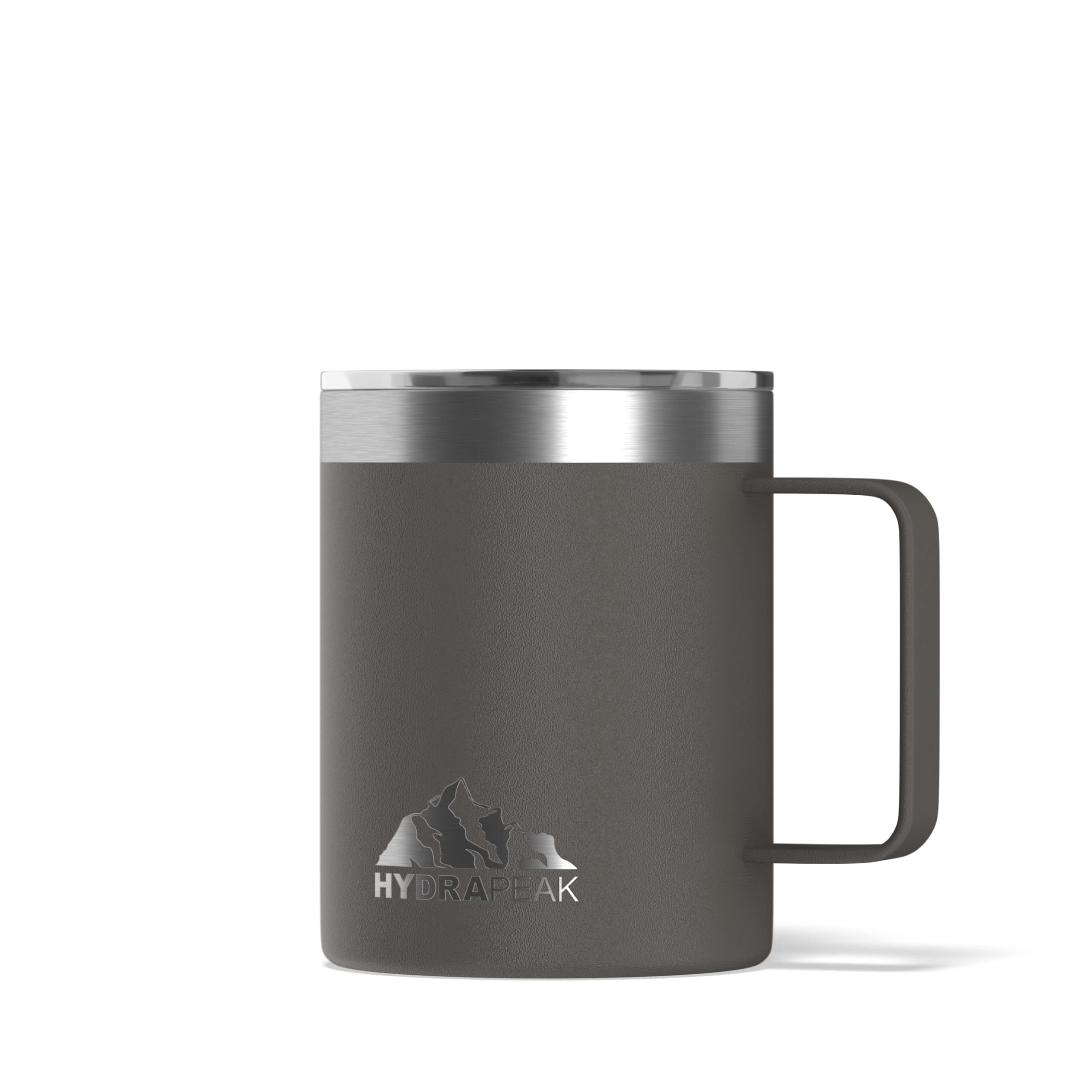 Hydrapeak 14oz Insulated Coffee Mug with Handle – Double Wall Stainless Steel