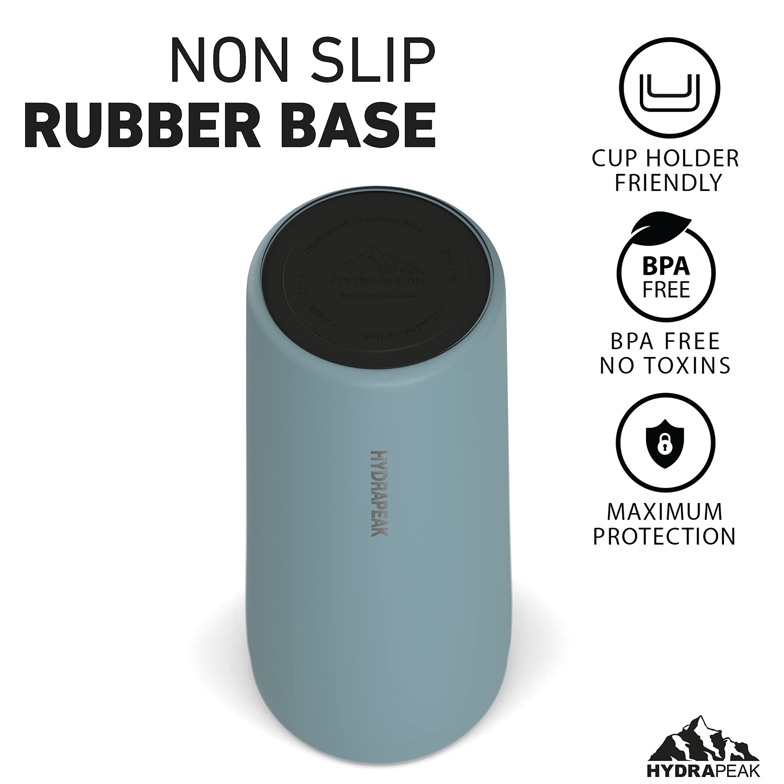 Hydrapeak 25oz Insulated Travel Mug with Straw Lid - Modern Blue