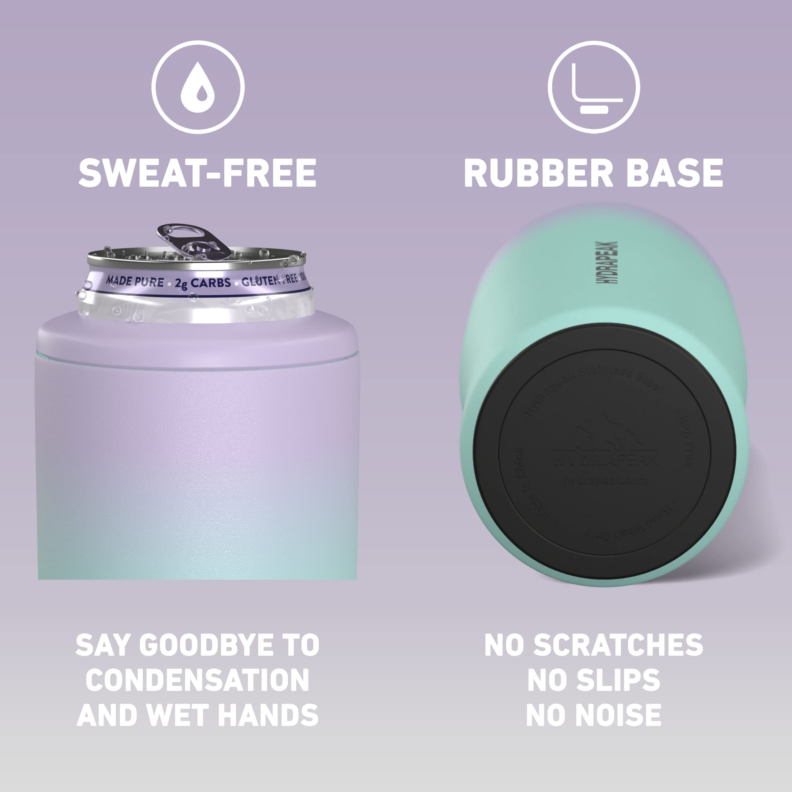Hydrapeak 4-in-1 Insulated Can Cooler - Purple Cosmo
