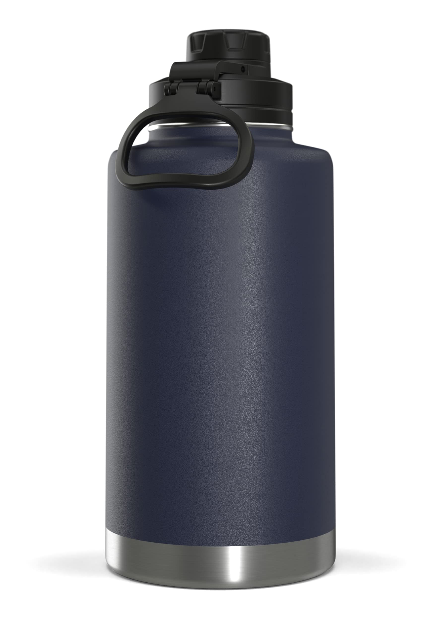 Hydrapeak 50oz Insulated Large Water Bottle - Leak Proof Stainless Steel Flask (Navy)