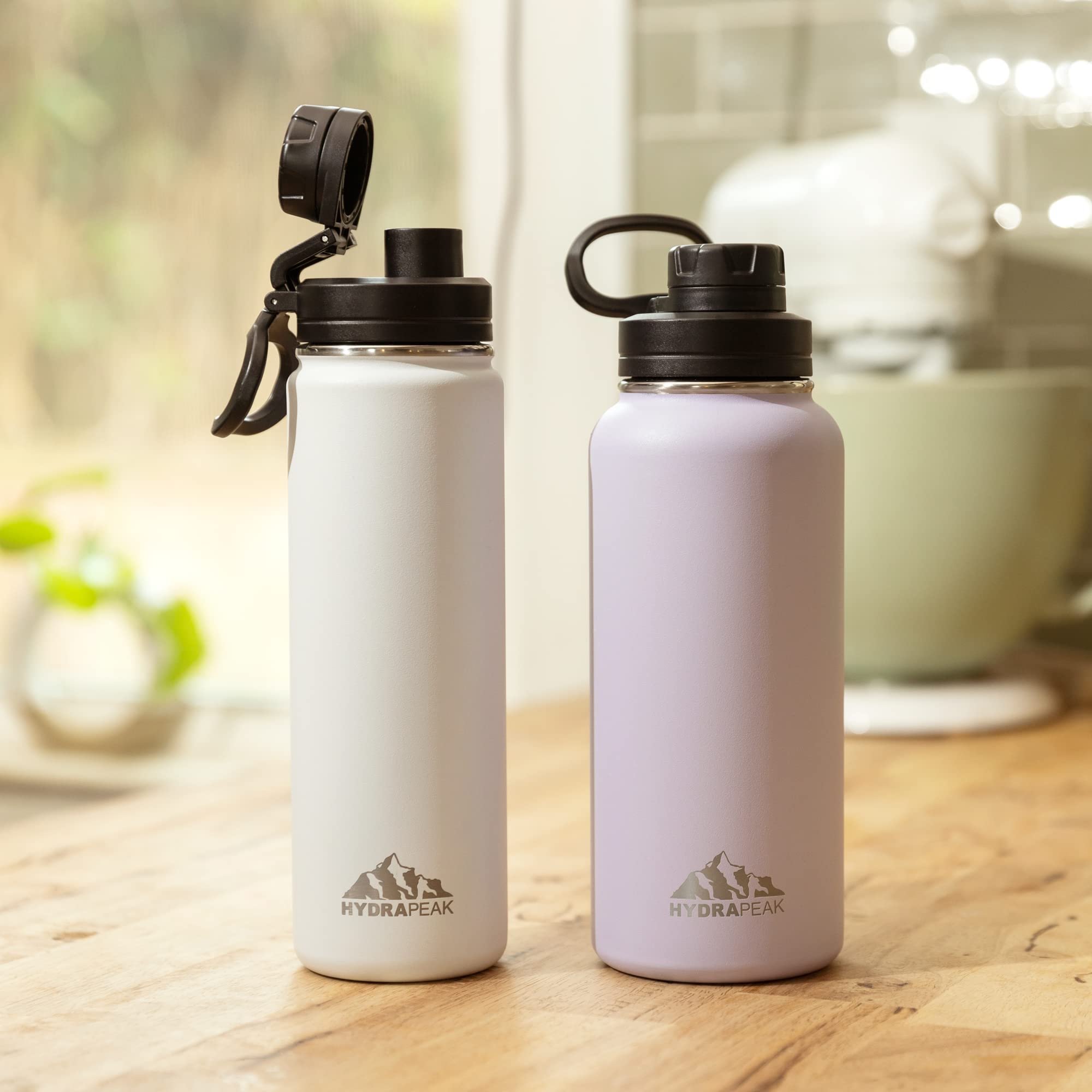 Hydrapeak 32oz Insulated Water Bottle with Chug Lid - Graphite