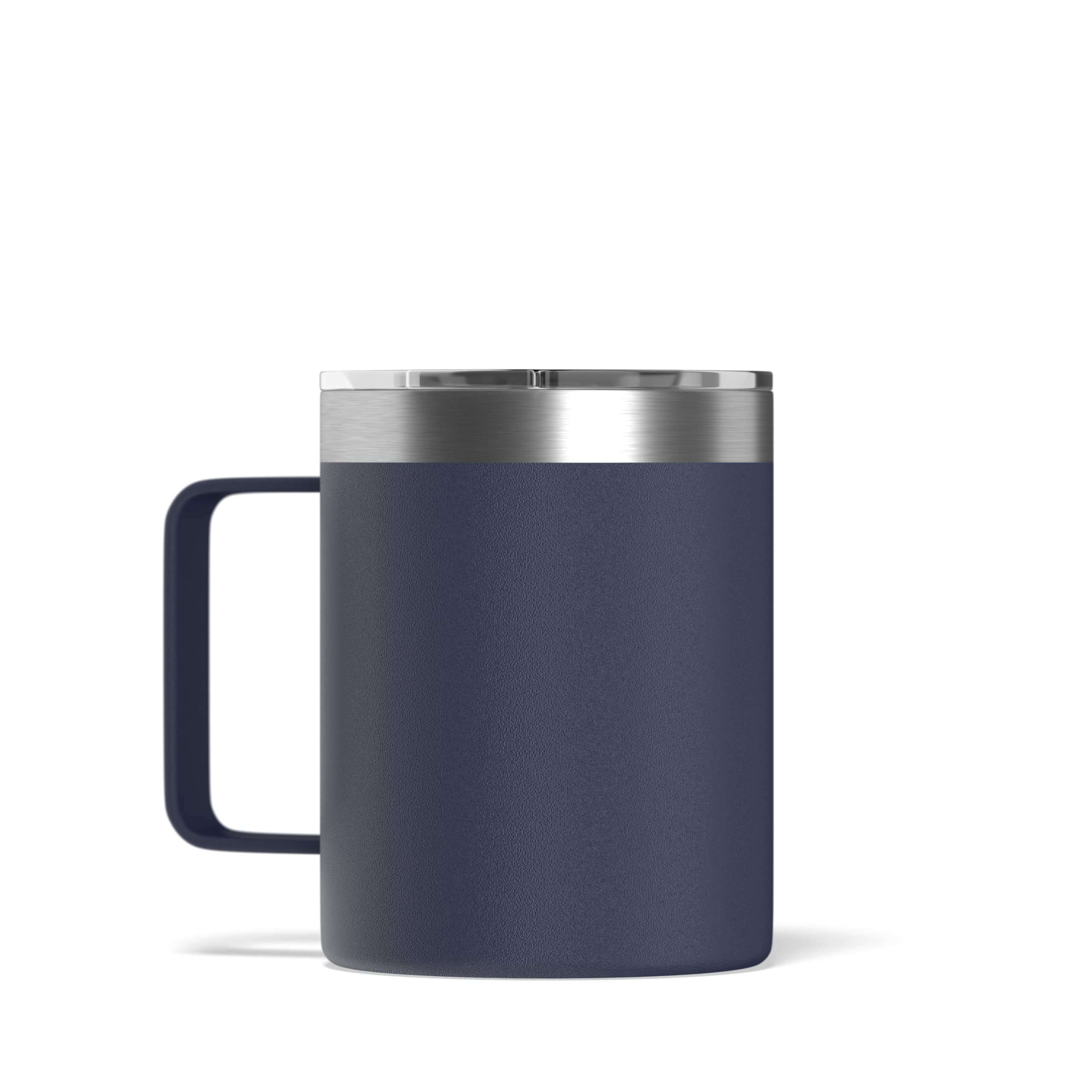 Hydrapeak 14oz Insulated Travel Mug with Splash-Proof Lid, Stainless Steel Double-Walled Coffee Mug, Navy