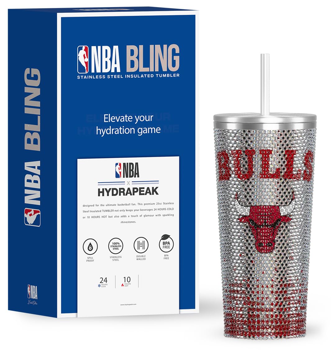 Hydrapeak Boston Celtics 2024 NBA Champions 25oz Rhinestone Bling Tumbler