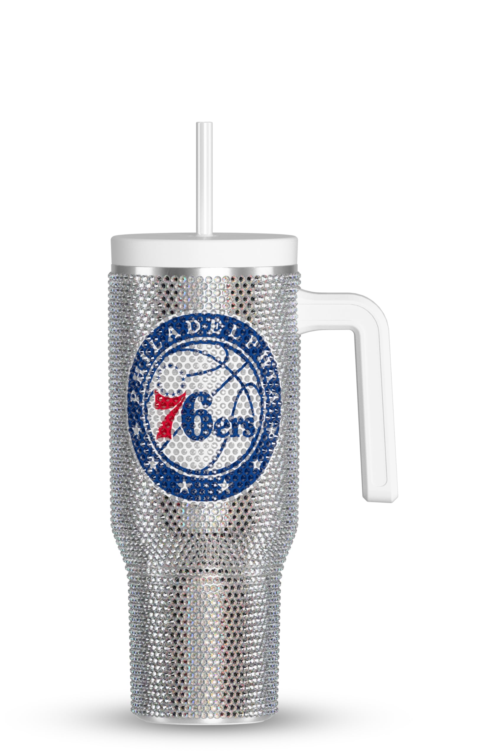 Hydrapeak Chicago Bulls Officially Licensed 40oz Rhinestone Bling Tumbler with Handle