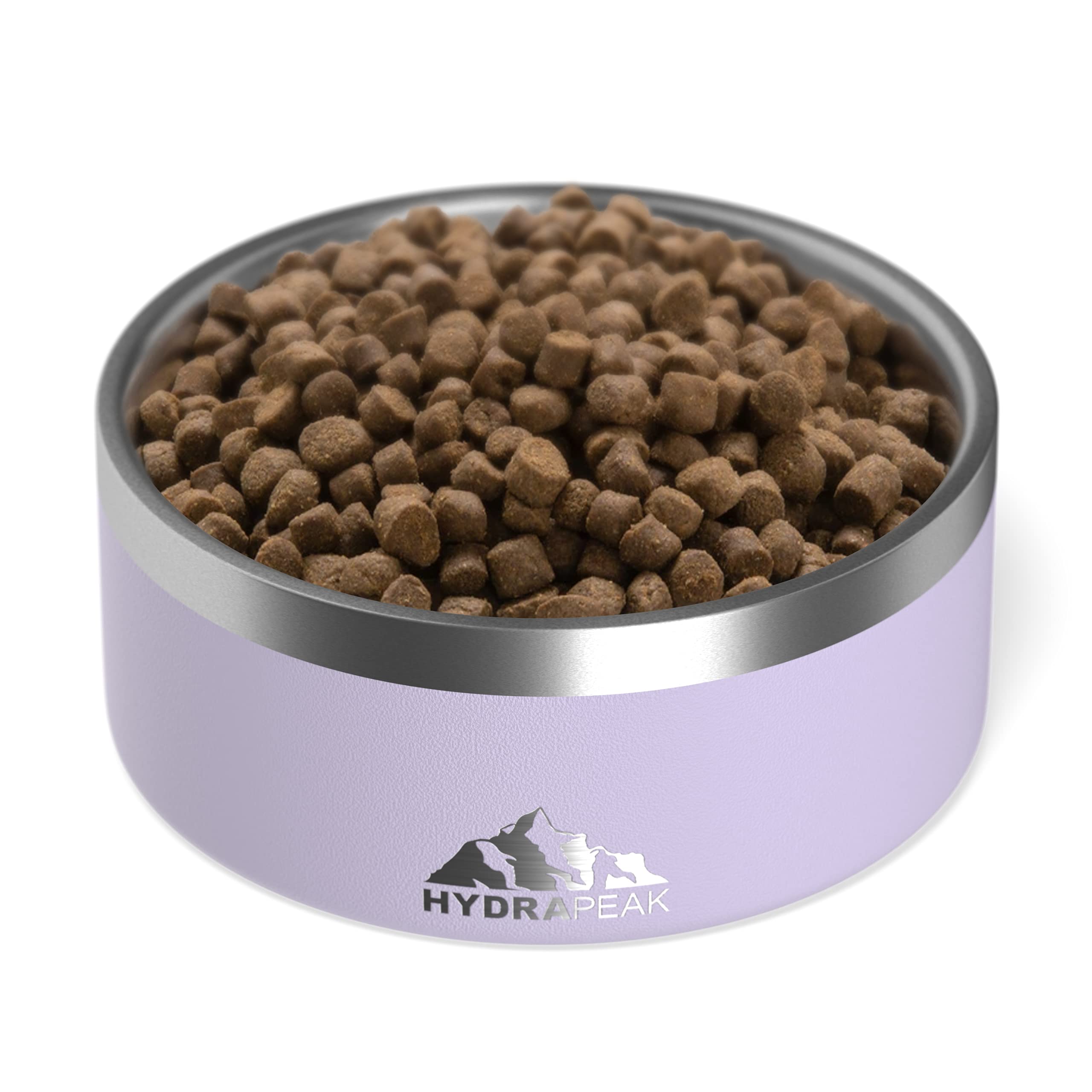 Hydrapeak Orchid Dog Bowl 32oz - Non Slip Stainless Steel Dog Dish