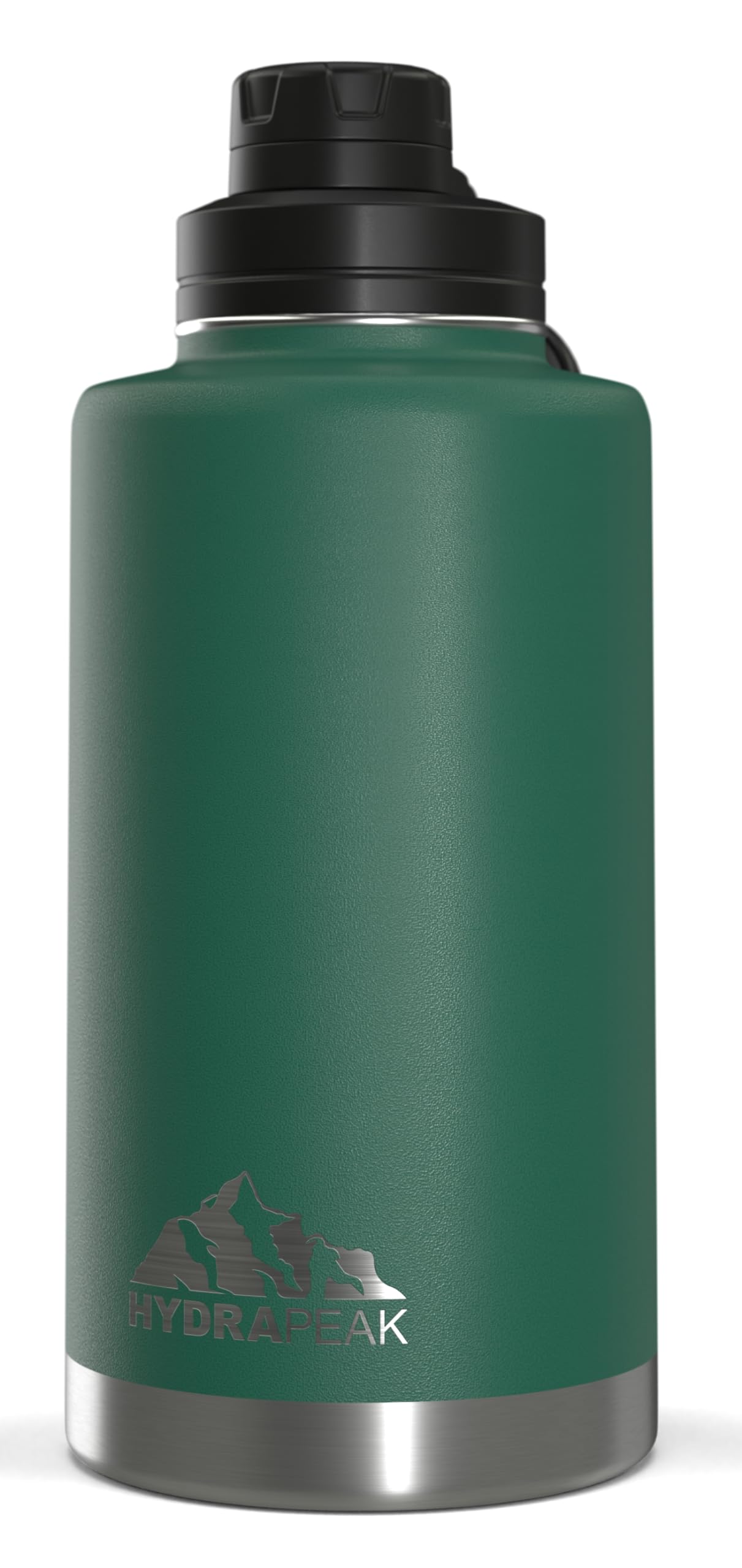 Hydrapeak 50oz Insulated Water Bottle Forest Green - Leak Proof Stainless Steel Flask with Chug Lid