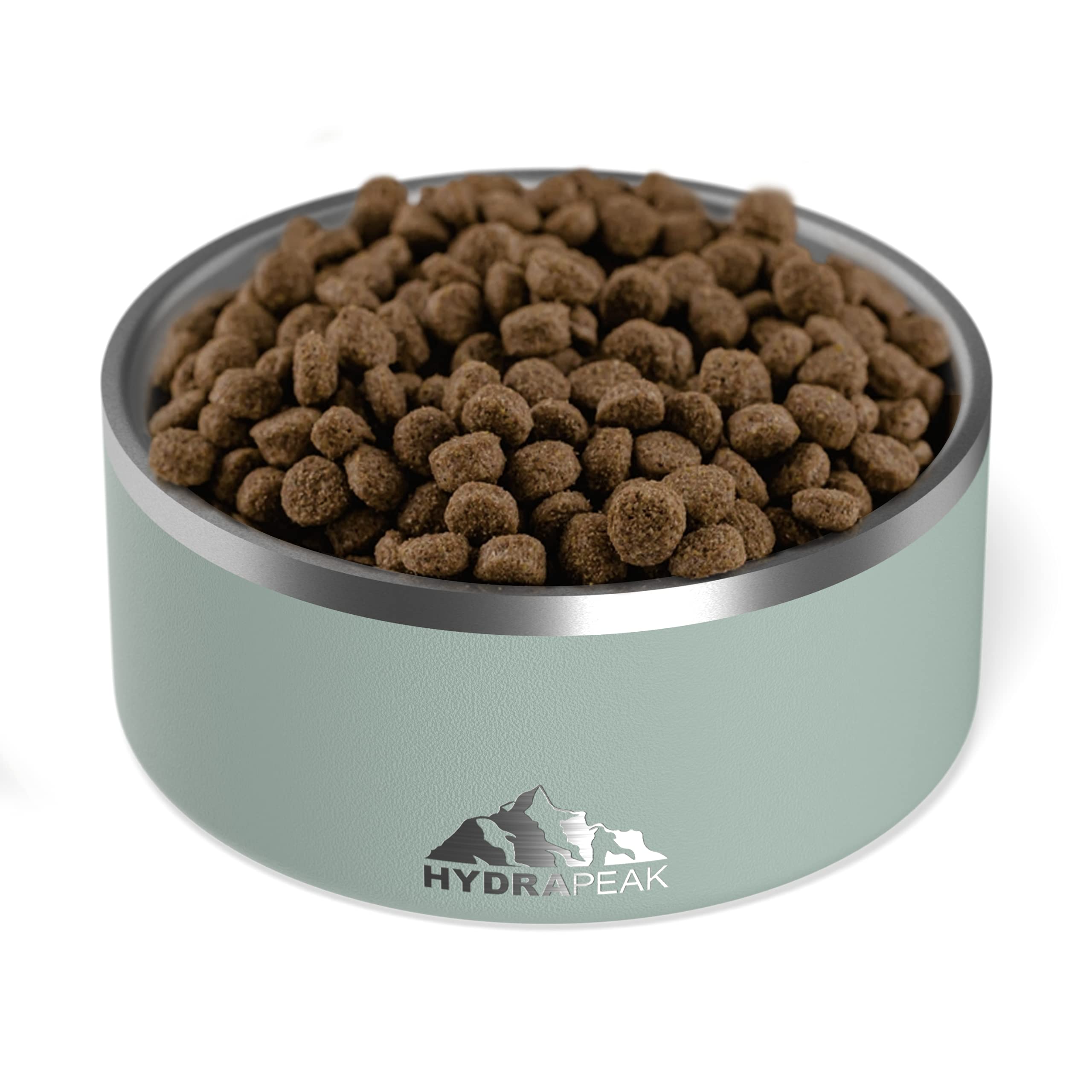 Hydrapeak Dog Bowl Non-Slip Stainless Steel 8 Cup - Teal, Large Size for Water and Food