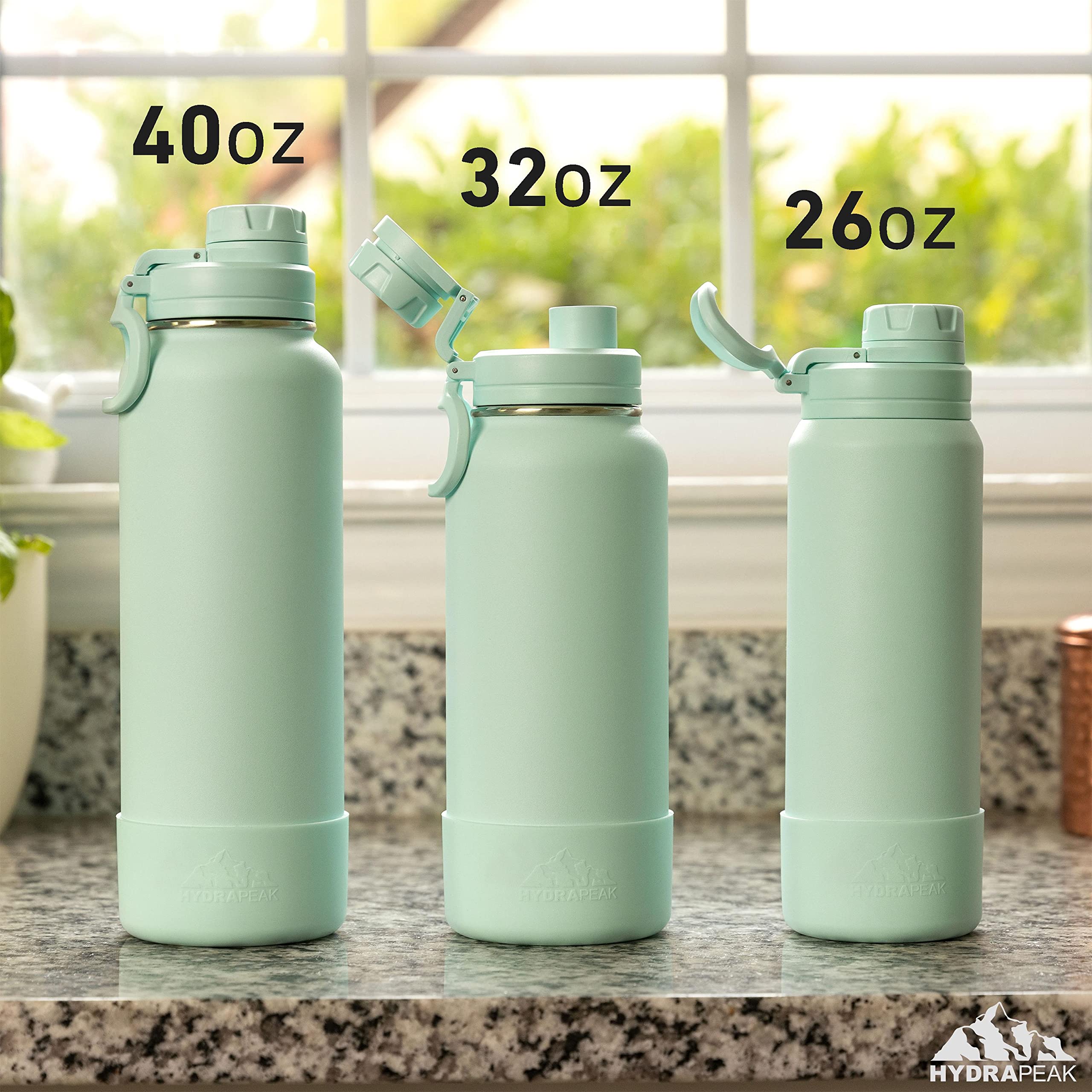 Hydrapeak 26oz Sport Insulated Water Bottle - Belize Chug Lid, Leak Proof, Cupholder Friendly