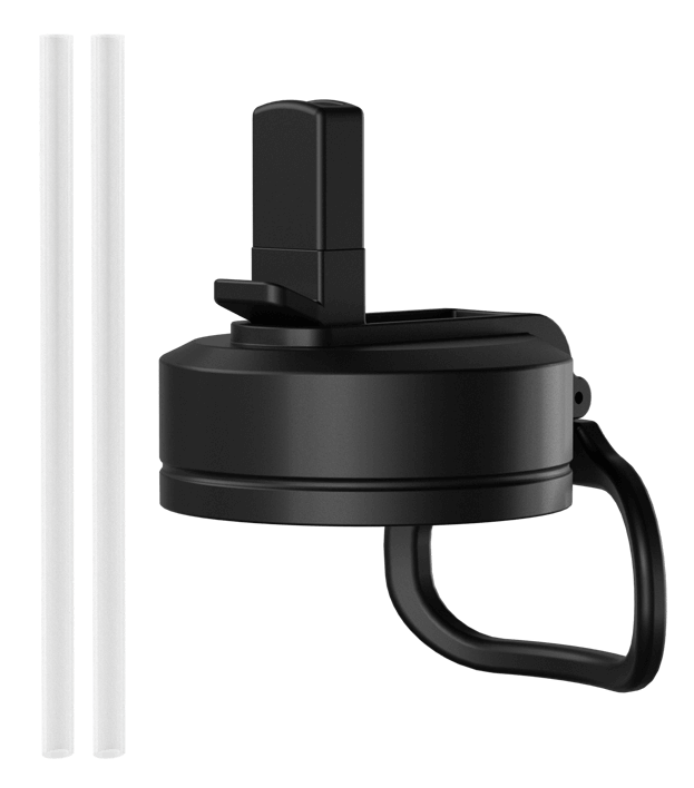 Hydrapeak Replacement Straw Lid with Flexible Handle - Fits All Wide Mouth Bottles