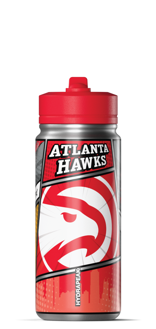 Hydrapeak NBA 20oz Active Insulated Water Bottle - Stainless Steel with Straw Lid and Handle