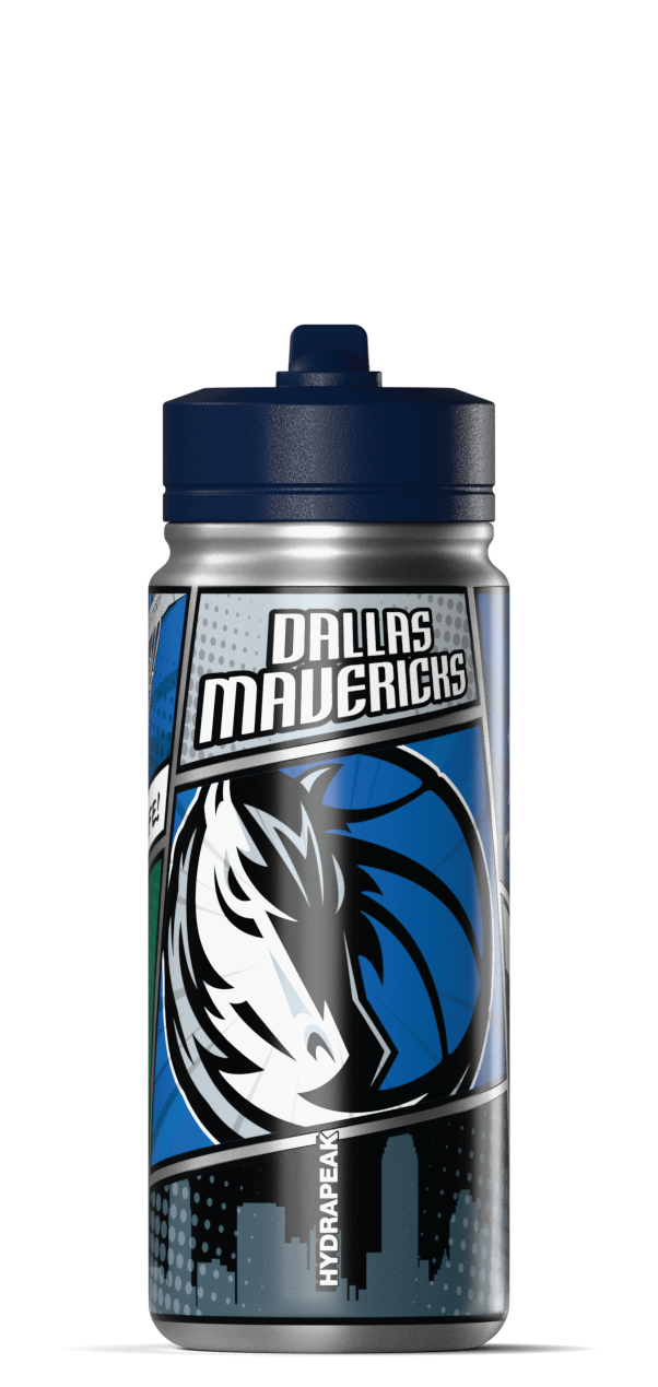Hydrapeak NBA 20oz Active Insulated Water Bottle - Stainless Steel with Straw Lid and Handle